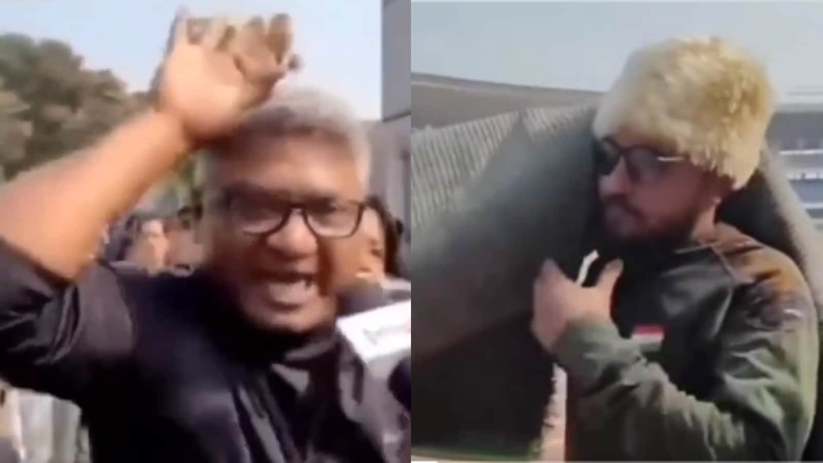 లియోనెల్ మెస్సీ 20 నిమిషాల్లోనే వేదిక నుండి వెళ్లిపోయాడు మరియు అభిమానులు సాకర్ లెజెండ్‌ను కూడా చూడలేకపోయారని పేర్కొన్నారు. మెస్సీ తన సహచరులు లూయిస్ సురెజ్ మరియు రోడ్రిగో డి పాల్‌తో కలిసి ఈవెంట్‌లో చాలా క్లుప్తంగా కనిపించారు. 4000 నుండి 12,000 రూపాయల వరకు అధిక టిక్కెట్ ధరలను చెల్లించిన అభిమానులు తీవ్ర ఇబ్బందులకు గురయ్యారు. గందరగోళం తరువాత, పశ్చిమ బెంగాల్ పోలీసులు పర్యటన యొక్క ఏకైక ప్రమోటర్ అయిన సతద్రు దత్తాను అరెస్టు చేశారు. (చిత్రం: X/Screengrab)